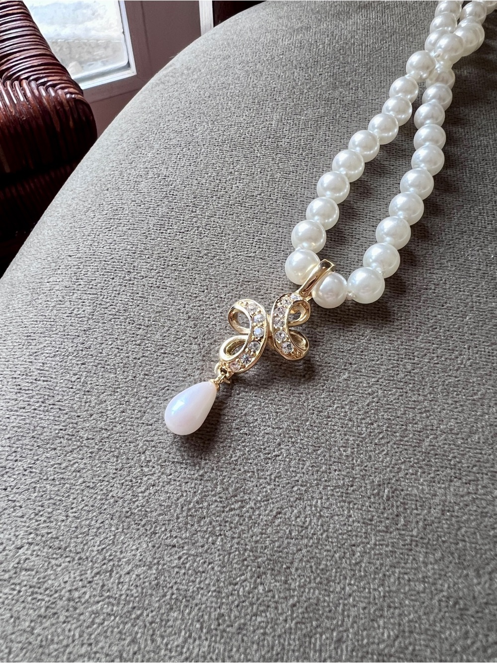 Vintage Marvella Gold Tone Pearl Enhancer Charm